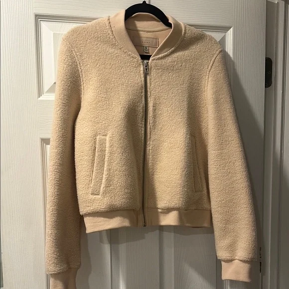 Blank NYC Cozy Beige Bomber Jacket - Picture 4 of 4